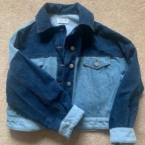 Oversized Patchwork Jean Jacket